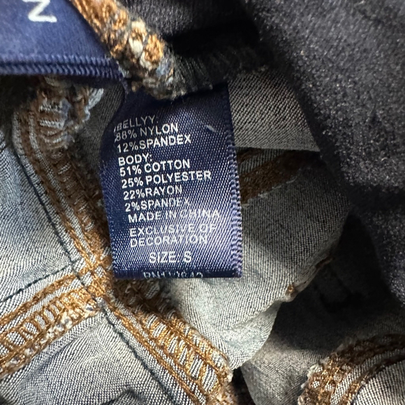 Women's 9th & Main Maternity Ankle & Cropped Skinny Jeans Size Small Blue - Picture 7 of 10